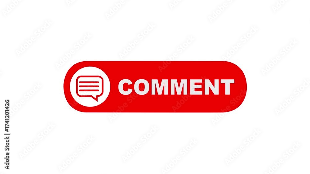 Tt Comment Button Comment button animation for a video channel. comment text reveal ...