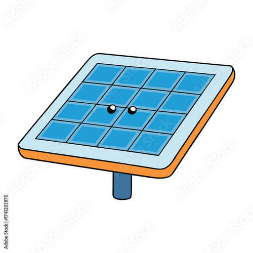 A sleek solar panel absorbing sunlight, converting it into clean, renewable energy, powering homes and devices sustainably while reducing carbon footprint efficiently.
