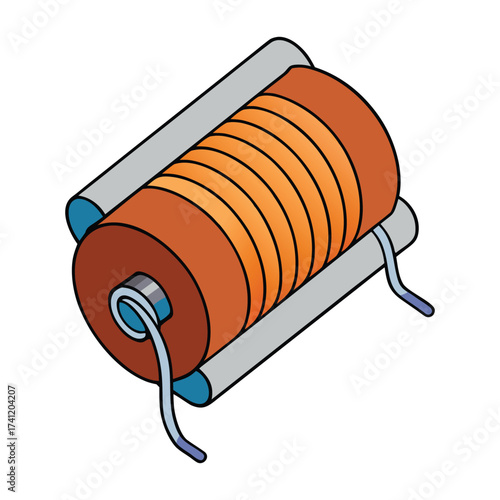 A tightly wound inductance coil stores energy in its magnetic field, resists changes in current, and is essential in circuits for filtering, tuning, and energy storage.
