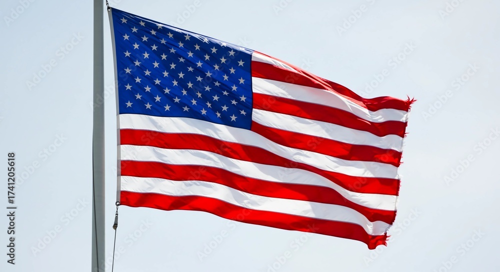 Obraz premium American Flag Waving