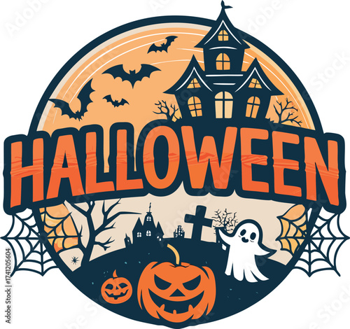 Halloween t-shirt design with funny ghost and drinking pun quote. "I'm Just Here For The Boos" vector graphic isolated on white.