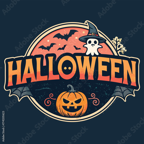 Halloween t-shirt design with funny ghost and drinking pun quote. "I'm Just Here For The Boos" vector graphic isolated on white.