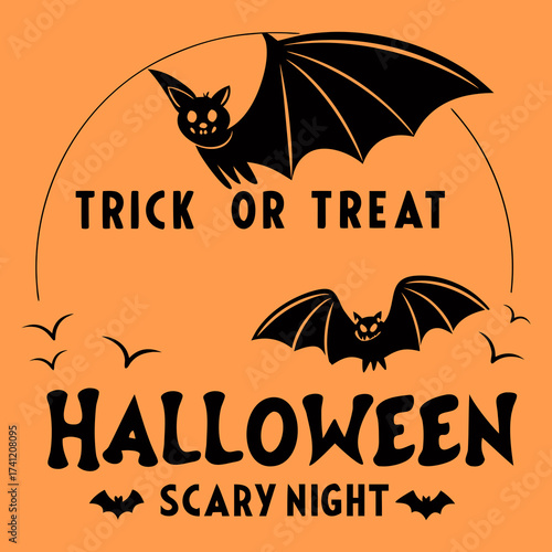 Spooky Bat Halloween Night, Trick Or Treat Halloween Scary Night Shirt, trick or treat shirt, Scary Halloween T-Shirt, Spooky Shirt, Scary Night Tee