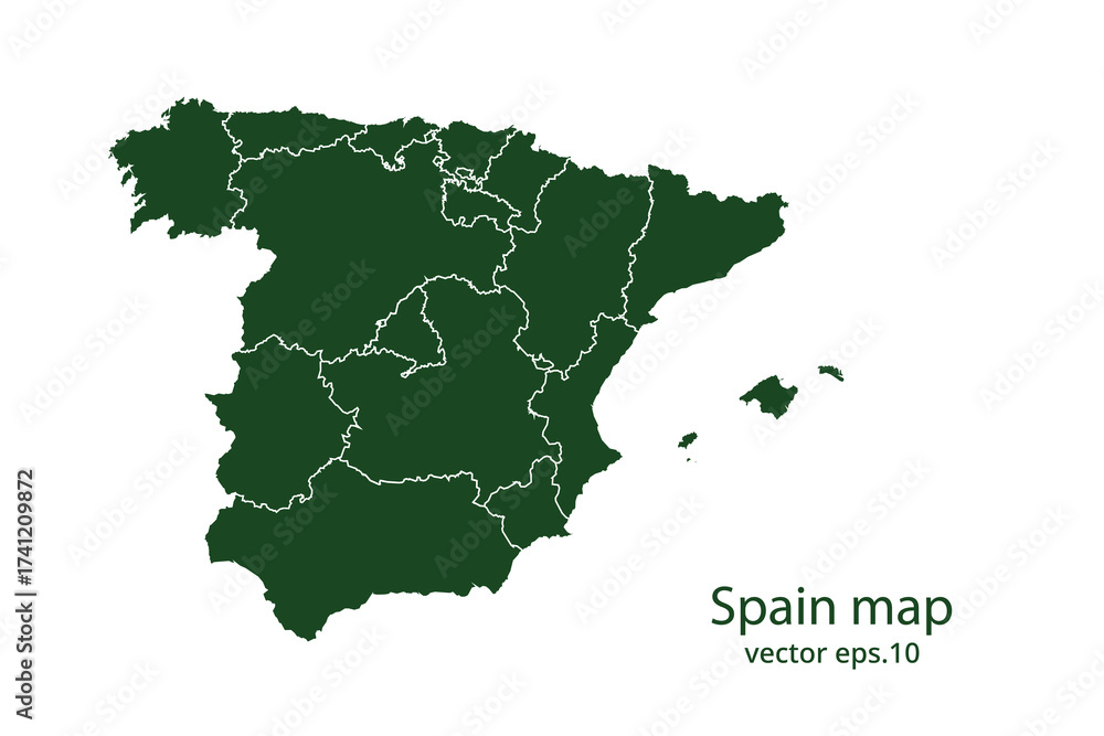 Obraz premium Spain map