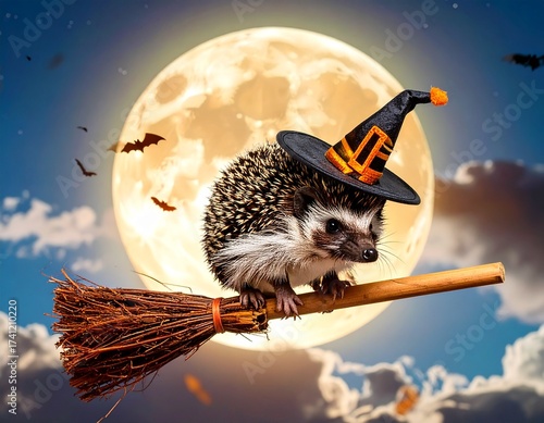 hedgehog halloween Generated image