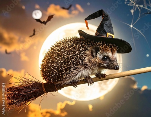 hedgehog halloween Generated image