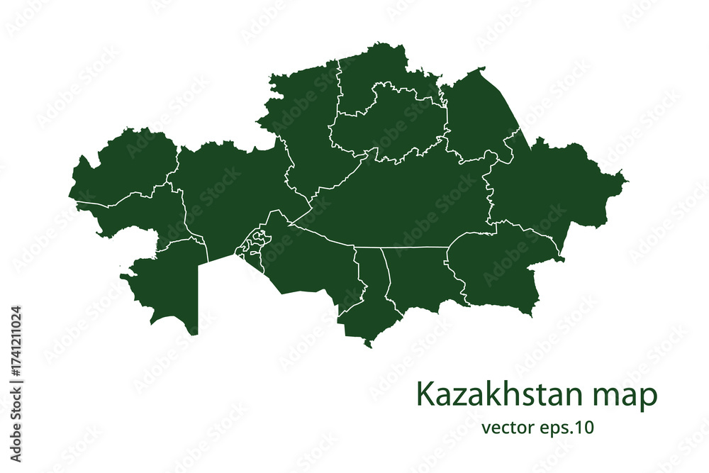 Fototapeta premium Kazakhstan map