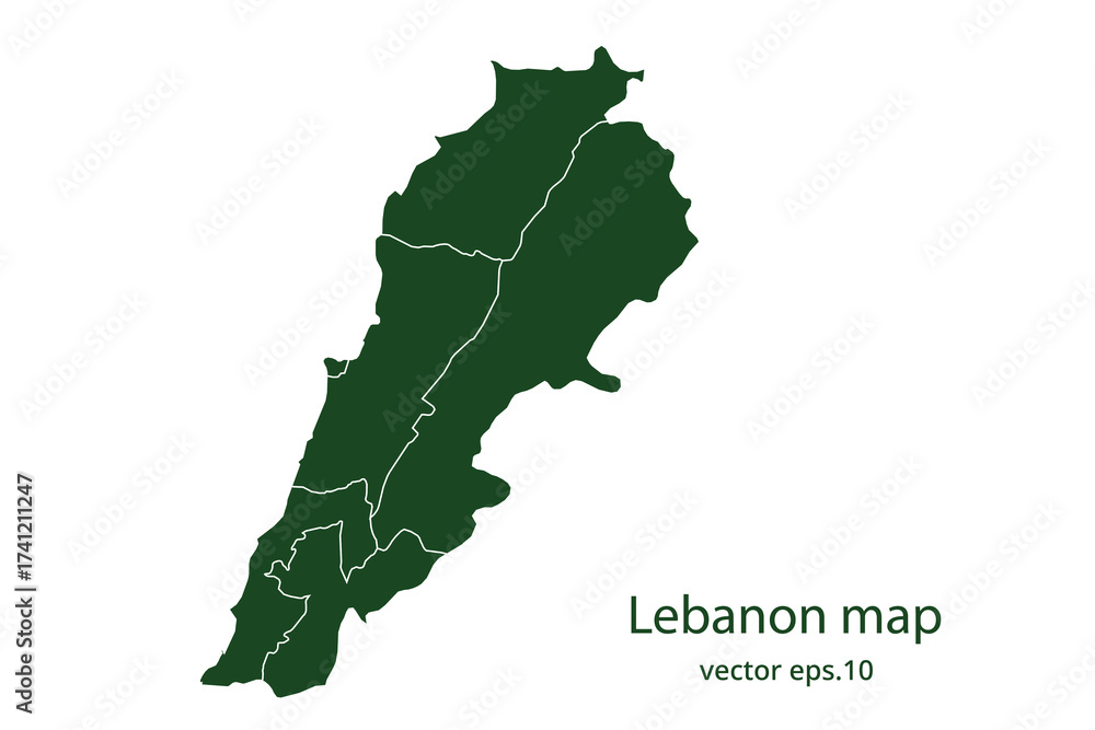 Obraz premium Lebanon map