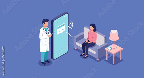 Telemedicine consultation: doctor and patient interaction via smartphone in i…