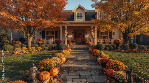 Fall outdoor house decor ideas