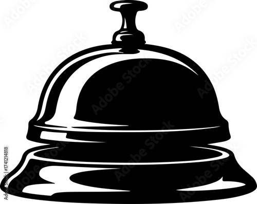 bell icon silhouette vector illustration