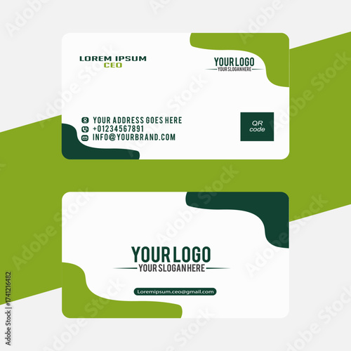 simple business card in professional style