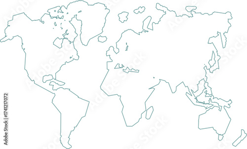 Vintage Style World Map