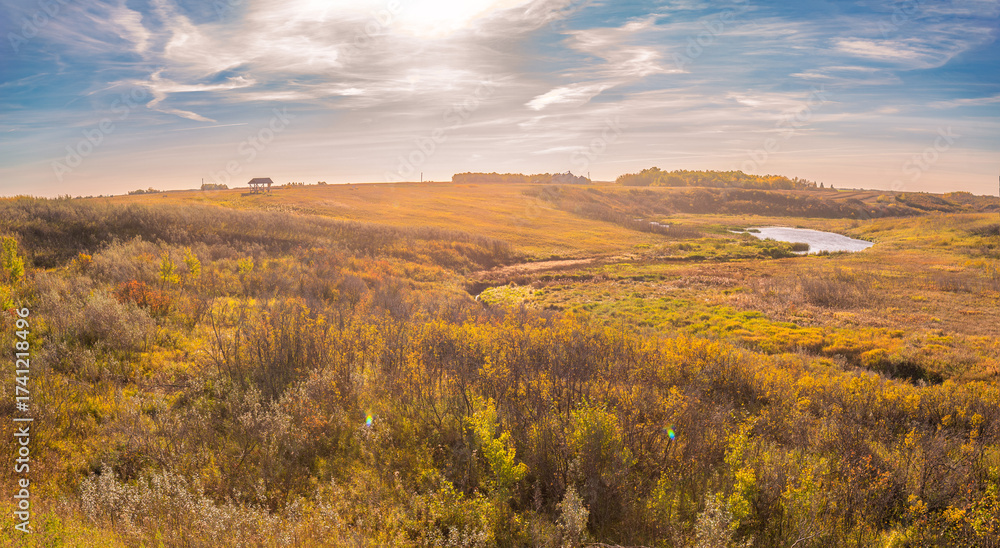 Obraz premium Autumn on the Canadian prairies