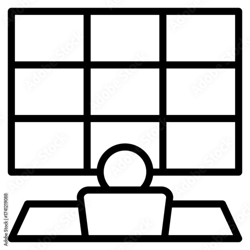 Control Room  Icon Element For Design