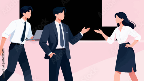 Business people in professional interaction