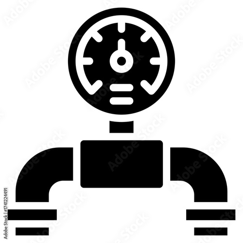 Pressure Gauge  Icon Element For Design
