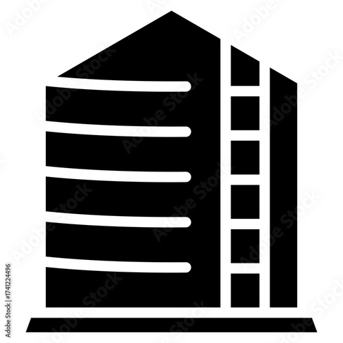 Storage Silo  Icon Element For Design
