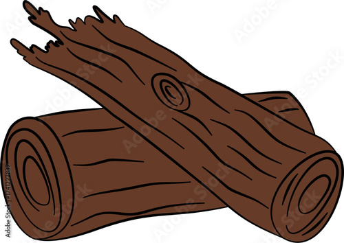 Dry branches and logs