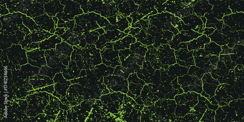 Creative Green Grunge Texture with ground cracks For Banner, Cover, and Flyer. vector design. eps 10