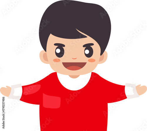 cute boy illustration Child Icon Face