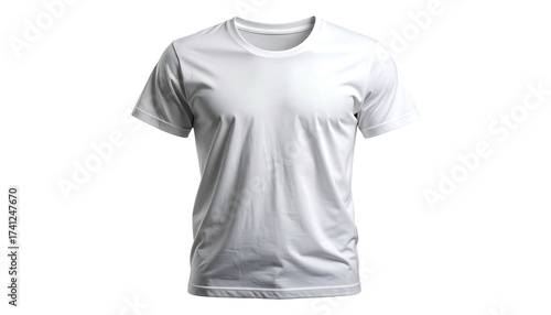 White TShirt Isolated on White Background.