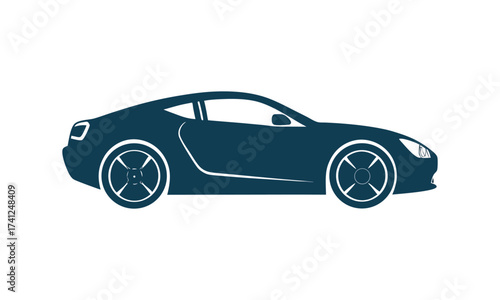 sports car isolated on white