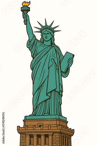The Statue of Liberty, a gift from France in 1886, stands in New York Harbor as a global symbol of freedom, democracy, and hope, welcoming millions of immigrants to America.
