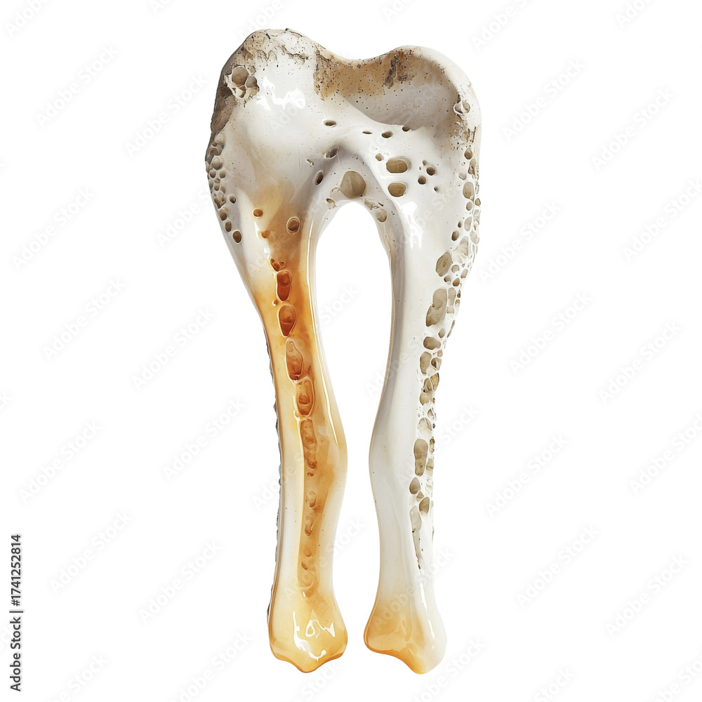 Obraz premium Bone Morphology: A Detailed Look at Skeletal Structure and porosity closeup