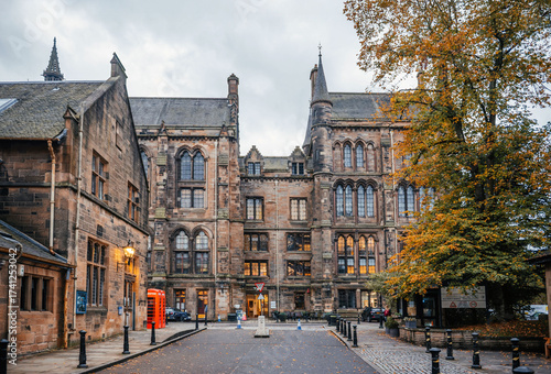 University of Glasgow Historic Building in Autumn