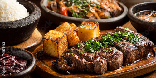 Churrasco brazilian food on the table