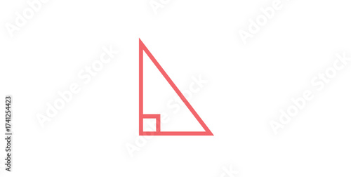 Right Triangle Icon in Mathematics.