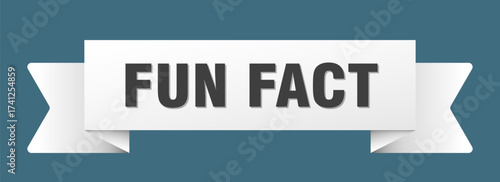 fun fact ribbon isolated on transparent background. fun fact ribbon