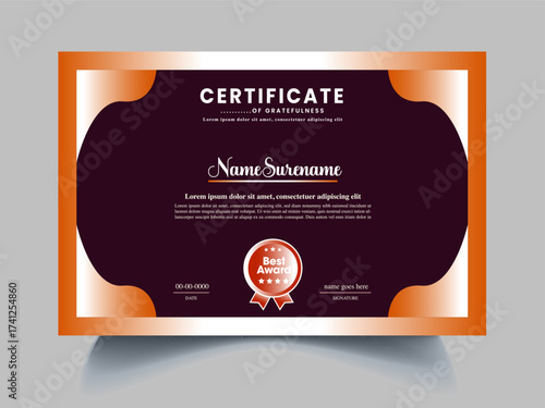 certificate design template