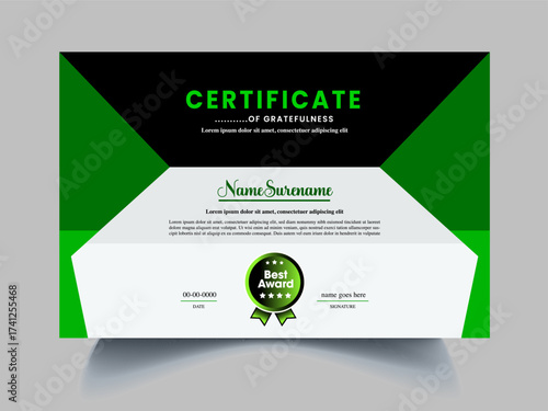 certificate design template