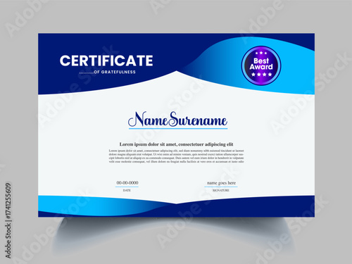 certificate design template