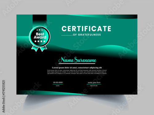 certificate design template
