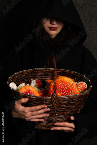 Witch with fly agaric