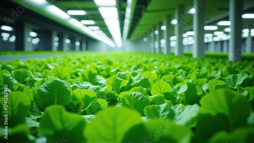 Modern Indoor Hydroponics System for Sustainable Green Farming