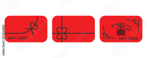 Shopping gift card flat icon