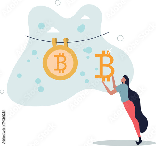 Bitcoin and cryptocurrency using for money laundering or payment in dark market,life and employment of people.