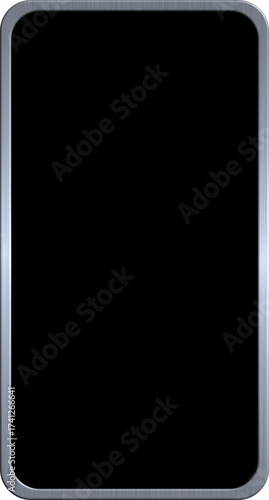 Smartphone Symbol mit schwarzem Hintergrund