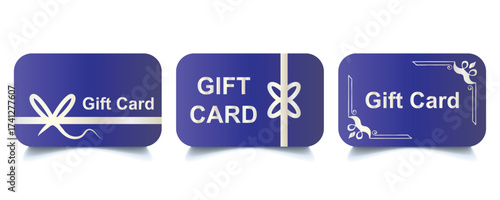 Shopping gift card flat icon