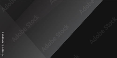 Top black dynamic background with diagonal lines, abstract dark geometric shape from paper with soft shadows background, top view, flat lay. black white abstract background. premium