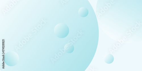 Disign abstract Background. Soft Gradient with minimal bounce ball with shadow and light effect. Realistic 3d bubble vector