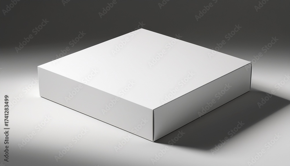 Fototapeta premium box packaging mockup for retail product clean white background soft shadows