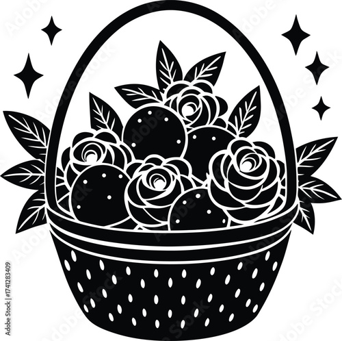 Abstract geometric pattern with circles and lines dynamic composition isolated on transparent background