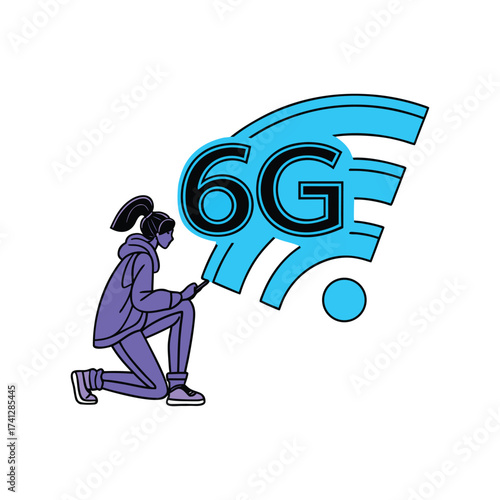 6G Technology Illustration – The Future of Ultra-Fast Connectivity