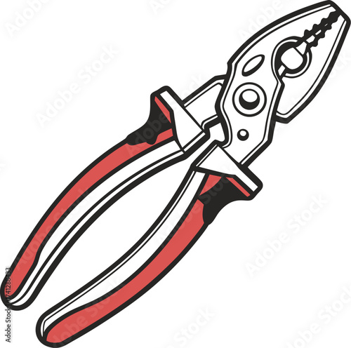 Electrical Wire Cutter Tool Illustration