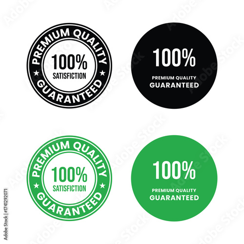100 percent premium quality satisfaction guaranteed. 100 percent premium quality satisfaction guaranteed icon, logo, label, seal, tag, sign, seal, symbol, badge, stamp, sticker